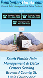 Mobile Screenshot of paincentersflorida.com